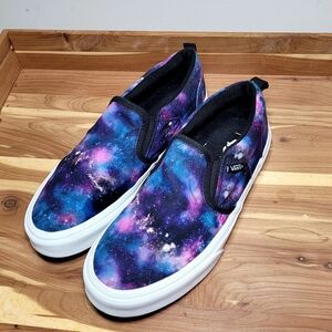 Vans Cosmic Slip-On Sneakers - Black and Purple